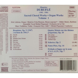 Sacred choral & organ works vol.1